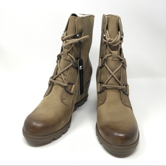 Sorel Joan Of Arctic Wedge II Boots, Ash Brown - Picture 7 of 15